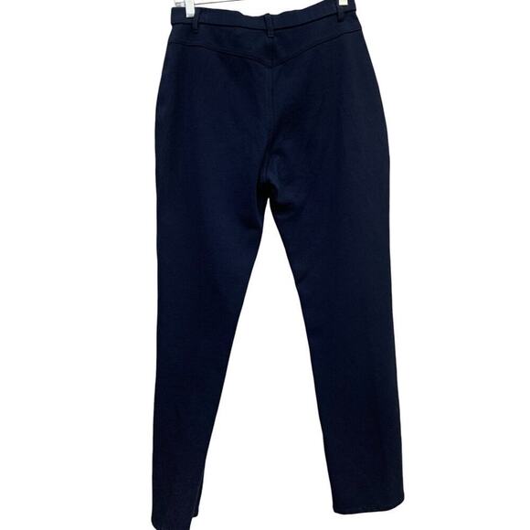 St. John Sport By Marie Gray Straight Leg High Rise Navy Pants SZ 6 - Picture 2 of 10